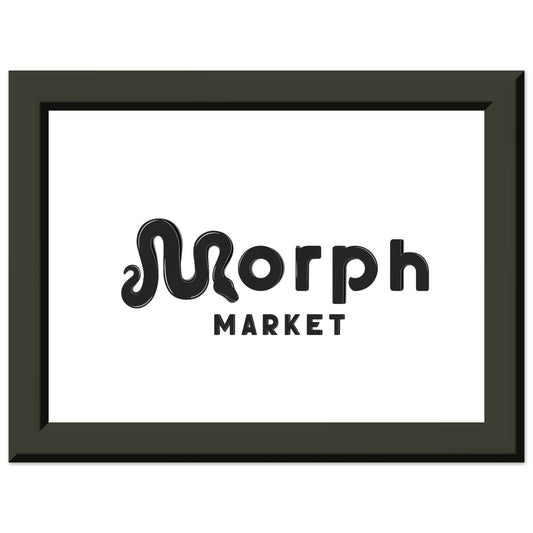Morph Market (Dark) - Premium Matte Paper Metal Framed Poster