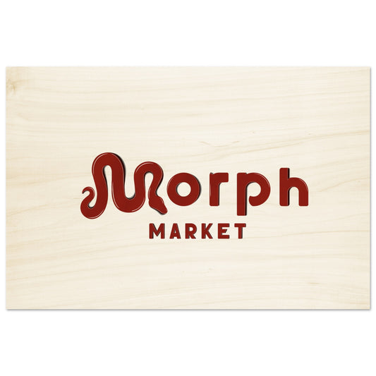 Morph Market (Red) - Wood Prints