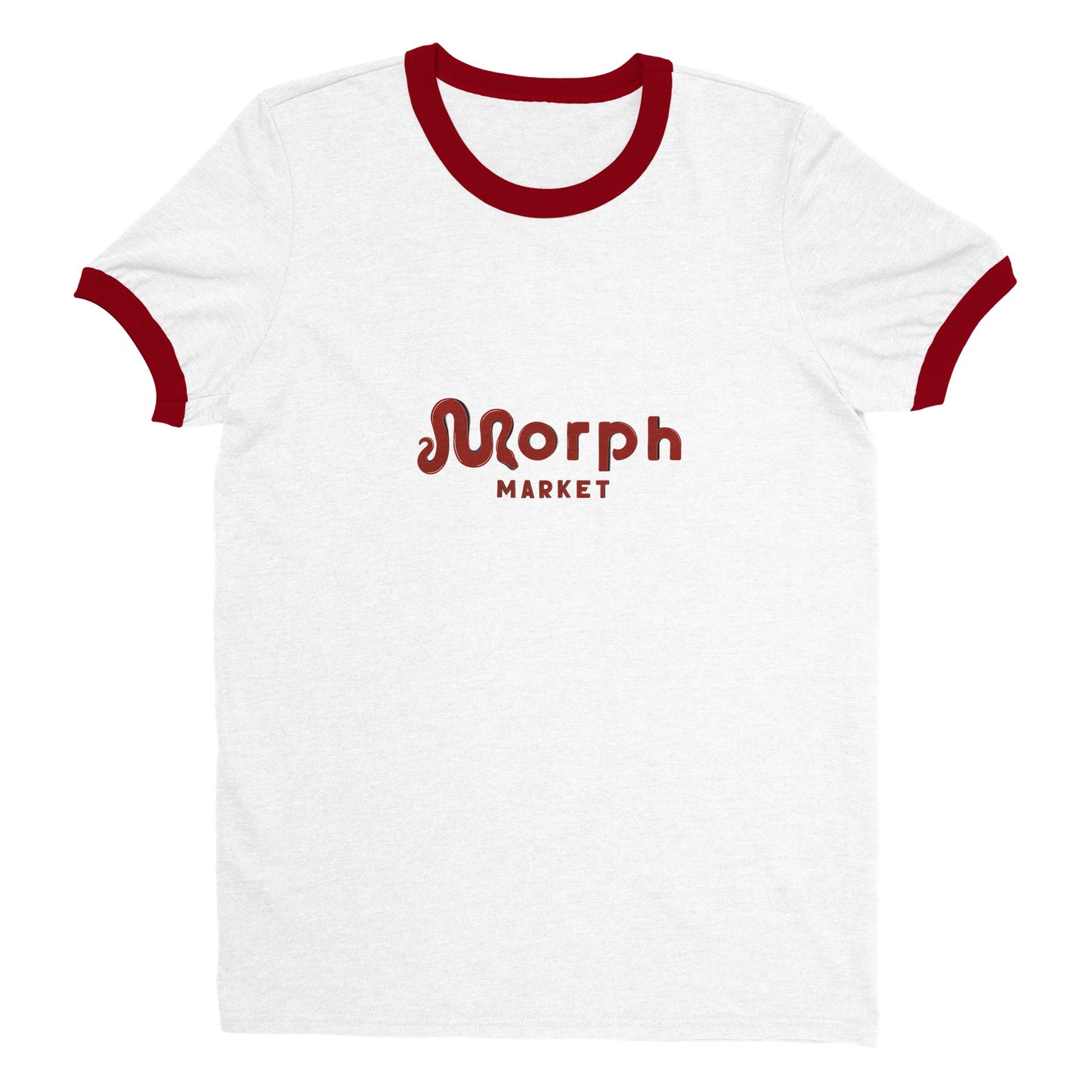 Morph Market (Red) - Unisex Ringer T-shirt