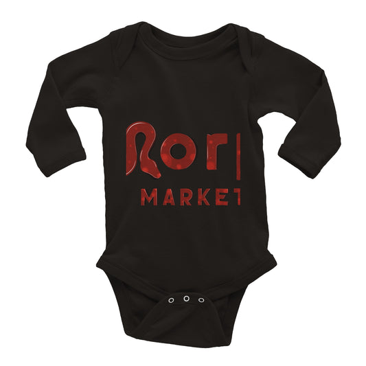 Morph Market (Red Circles) - Classic Baby Long Sleeve Bodysuit