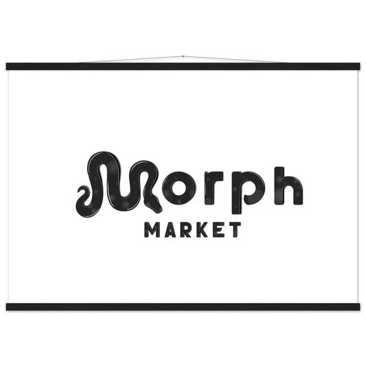 Morph Market (Dark Circles) - Premium Matte Paper Poster with Hanger