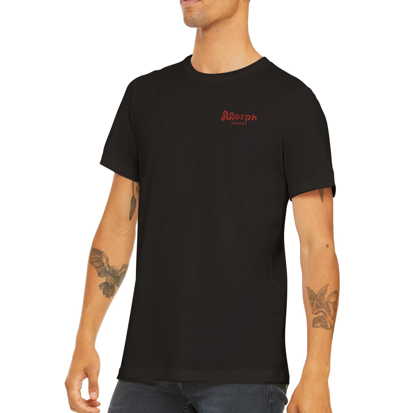 Morph Market (Red Circles) - Classic Unisex Crewneck T-shirt
