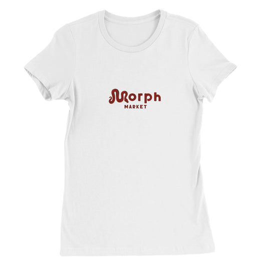 Morph Market (Red) - Premium Womens Crewneck T-shirt