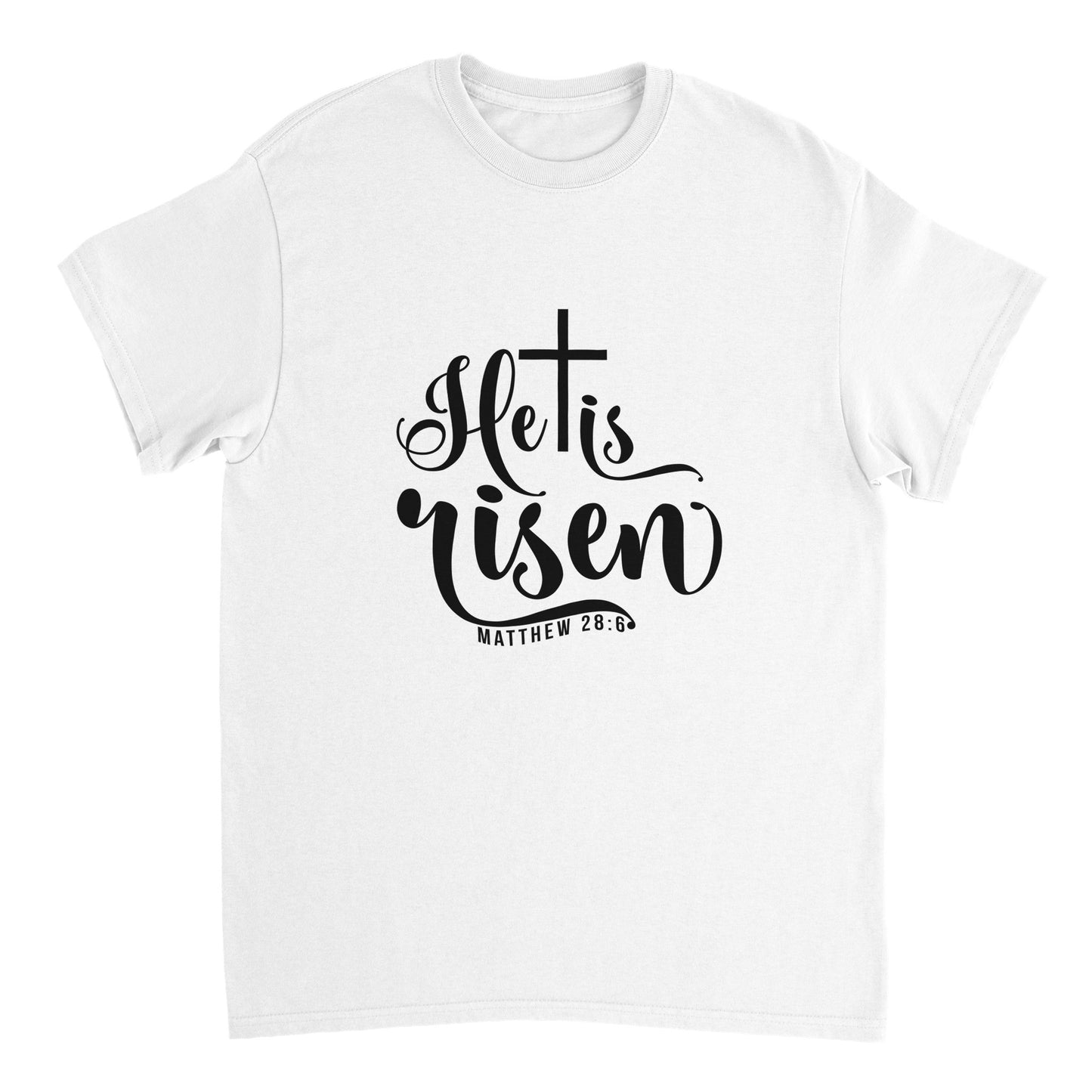 He is Risen (Matthew 20:6) - Heavyweight Unisex Crewneck T-shirt