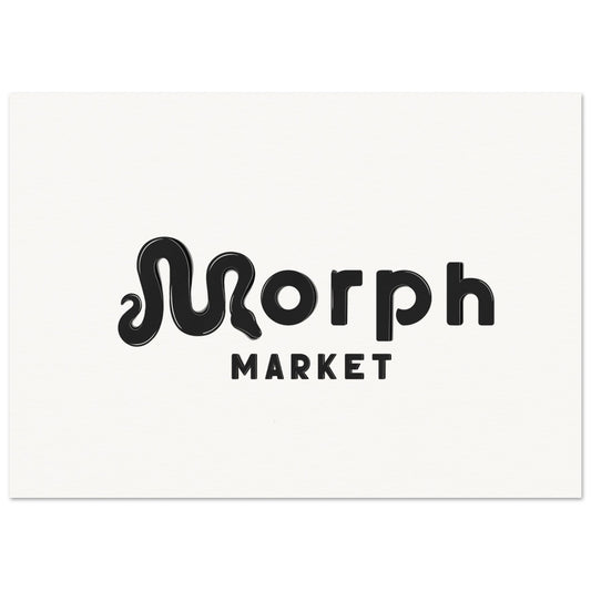 Morph Market (Dark) - Museum-Quality Matte Paper Poster
