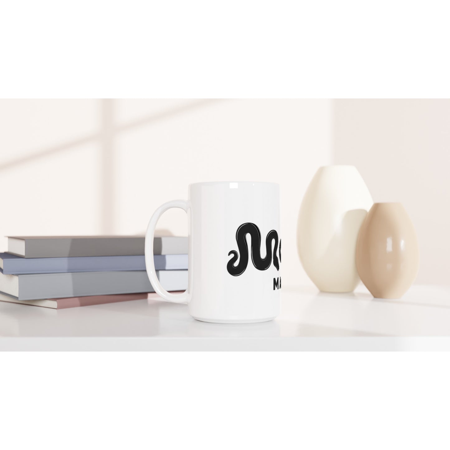 Morph Market (Dark) - White 15oz Ceramic Mug