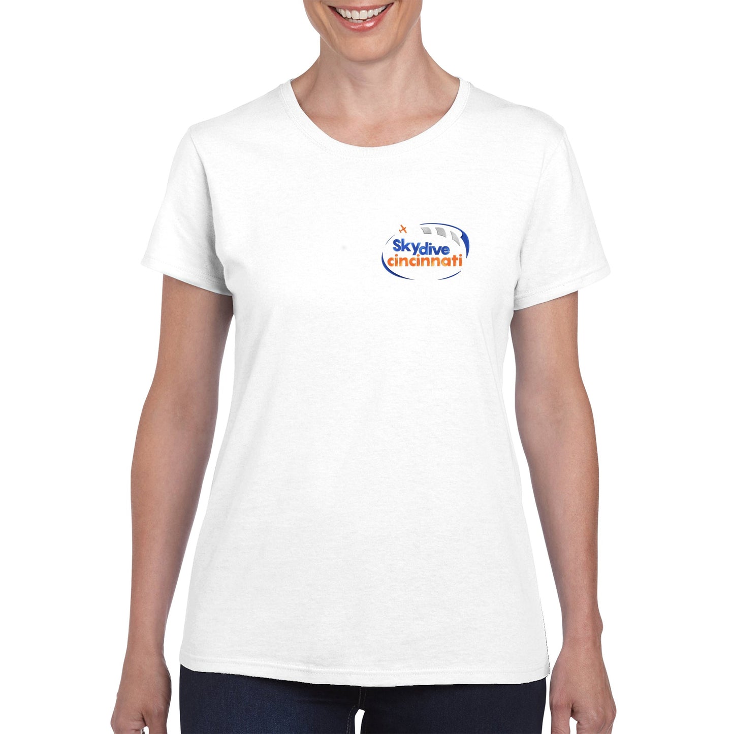 Skydive Cincinnati - Heavyweight Womens Crewneck T-shirt