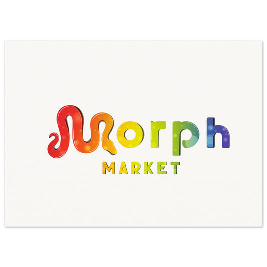 Morph Market (Rainbow Circles) - Museum-Quality Matte Paper Poster