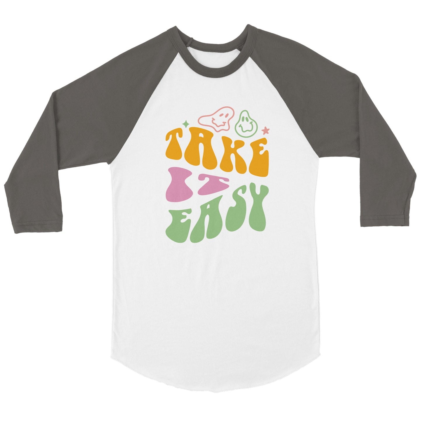 Take It Easy - Unisex 3/4 sleeve Raglan T-shirt