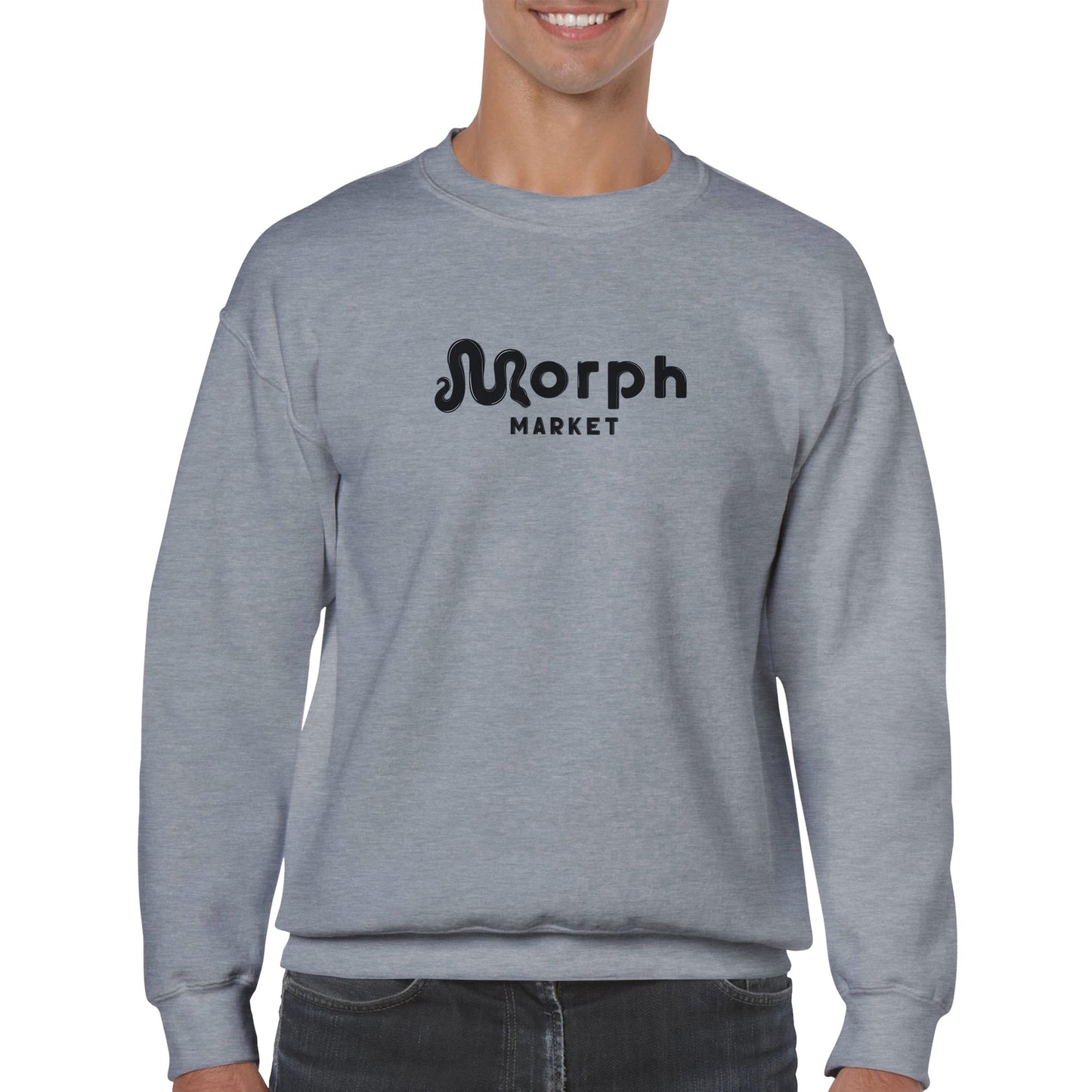 Morph Market (Dark) - Classic Unisex Crewneck Sweatshirt