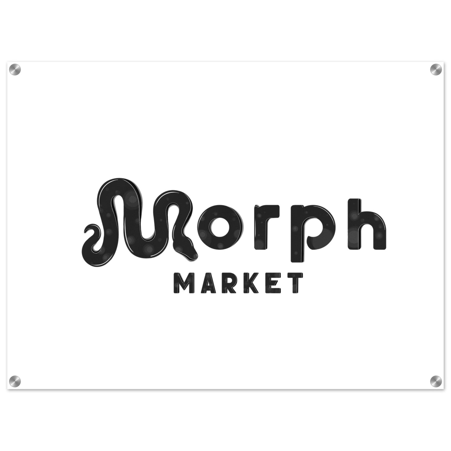 Morph Market (Dark Circles) - Acrylic Print