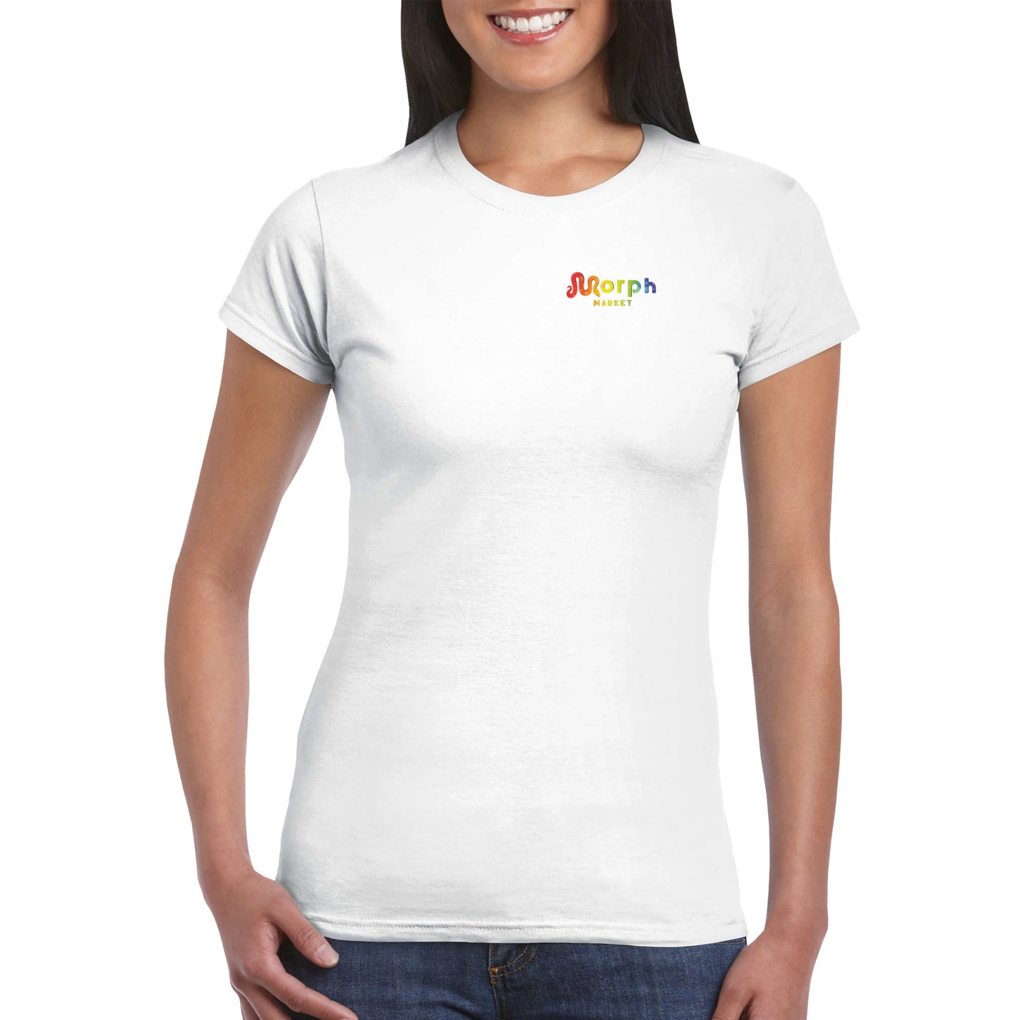 Morph Market (Rainbow Circles) - Classic Womens Crewneck T-shirt