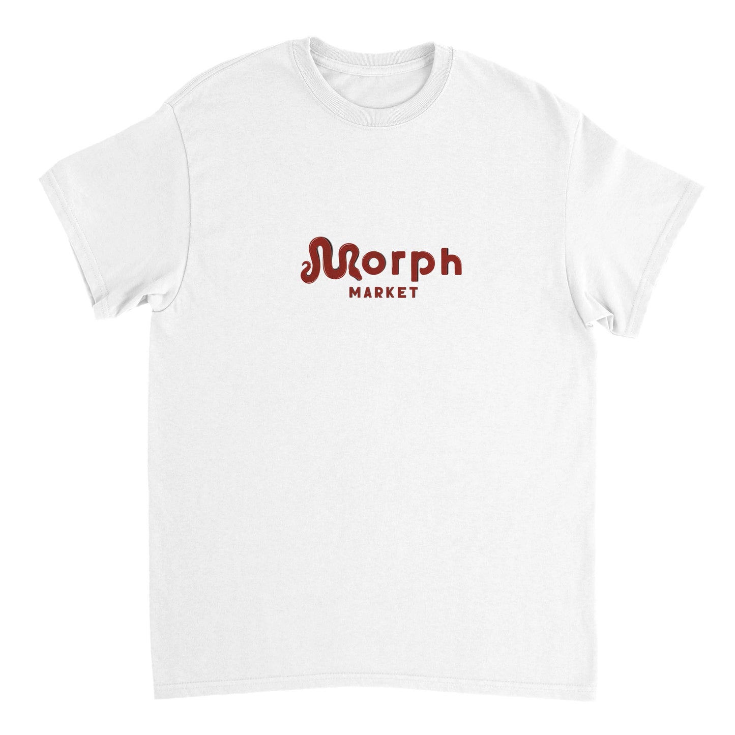 Morph Market (Red) - Heavyweight Unisex Crewneck T-shirt