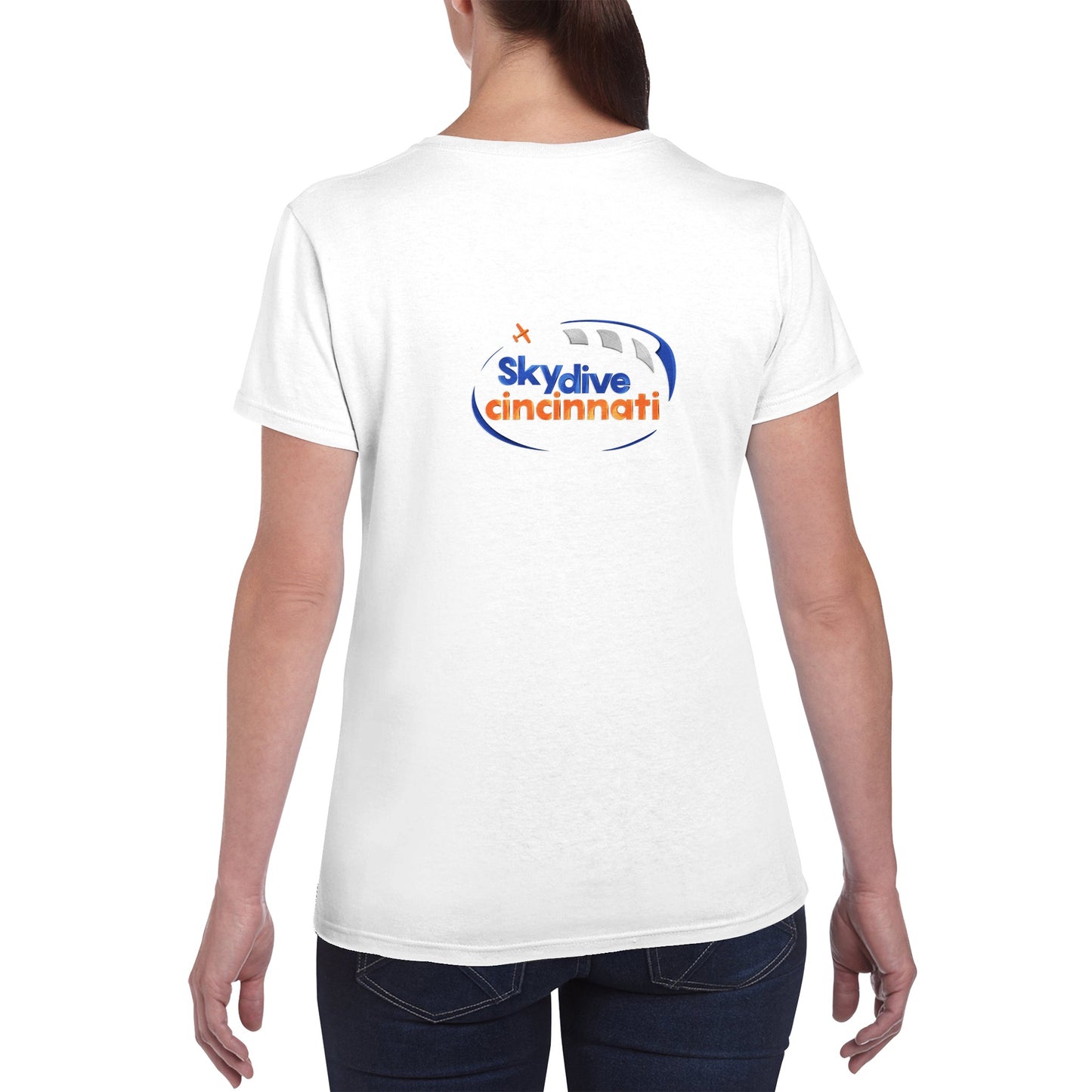Skydive Cincinnati - Heavyweight Womens Crewneck T-shirt
