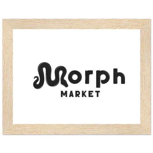 Morph Market (Dark) - Premium Matte Paper Wooden Framed Poster