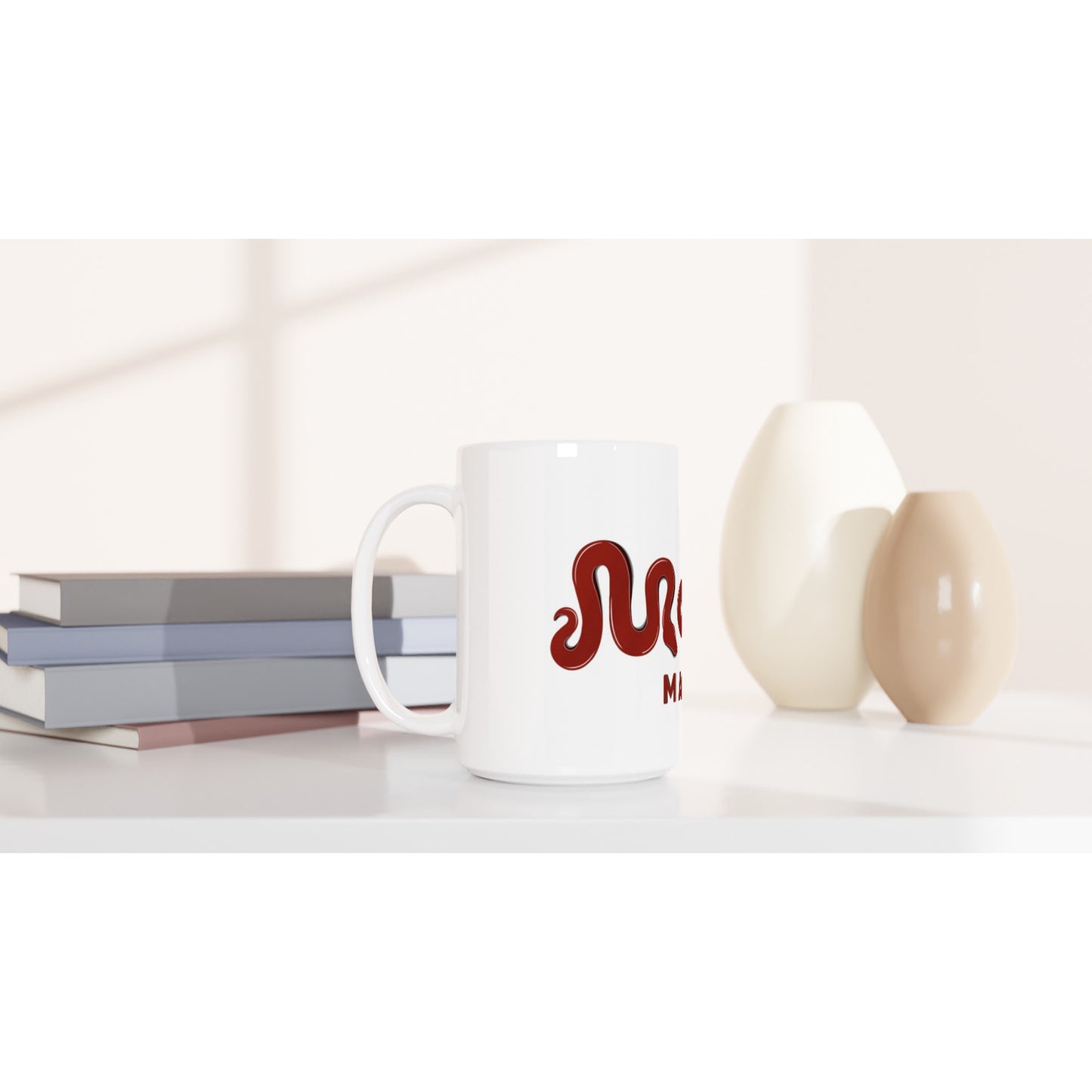 Morph Market (Red) - White 15oz Ceramic Mug