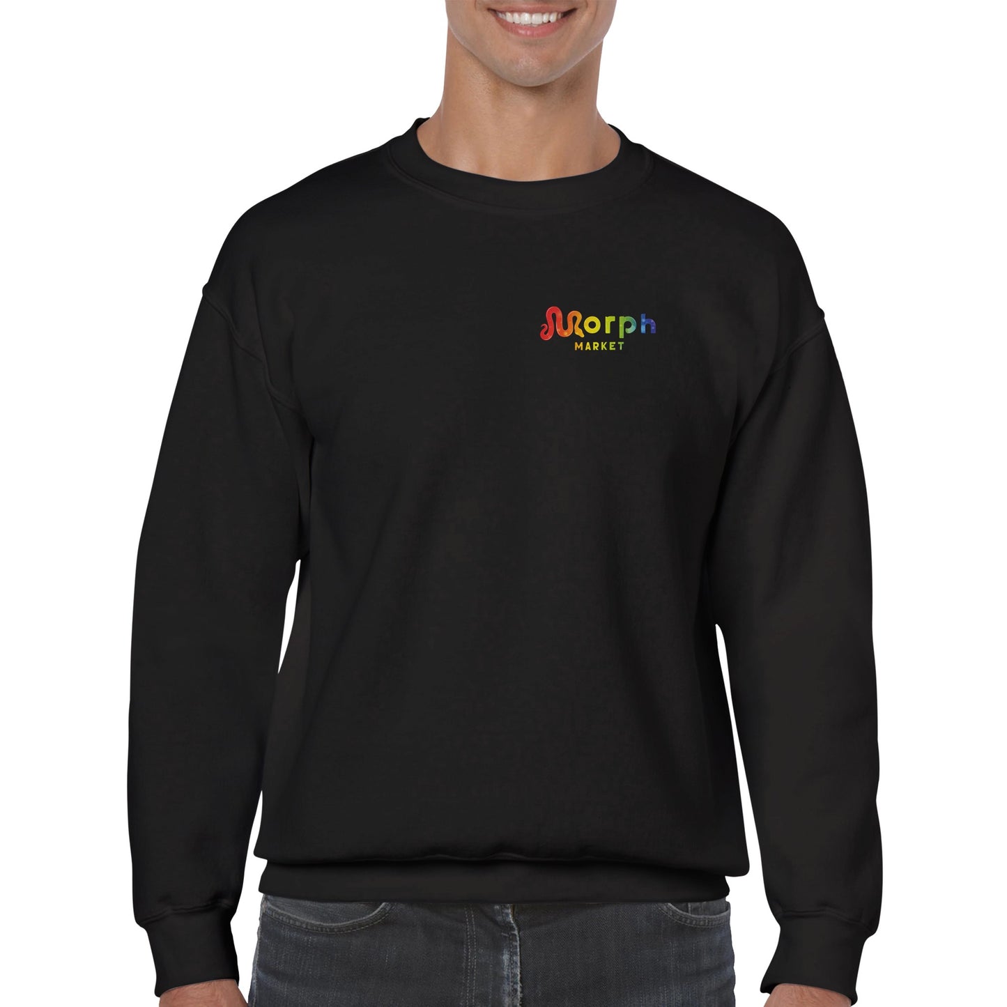 Morph Market (Rainbow Circles) - Classic Unisex Crewneck Sweatshirt