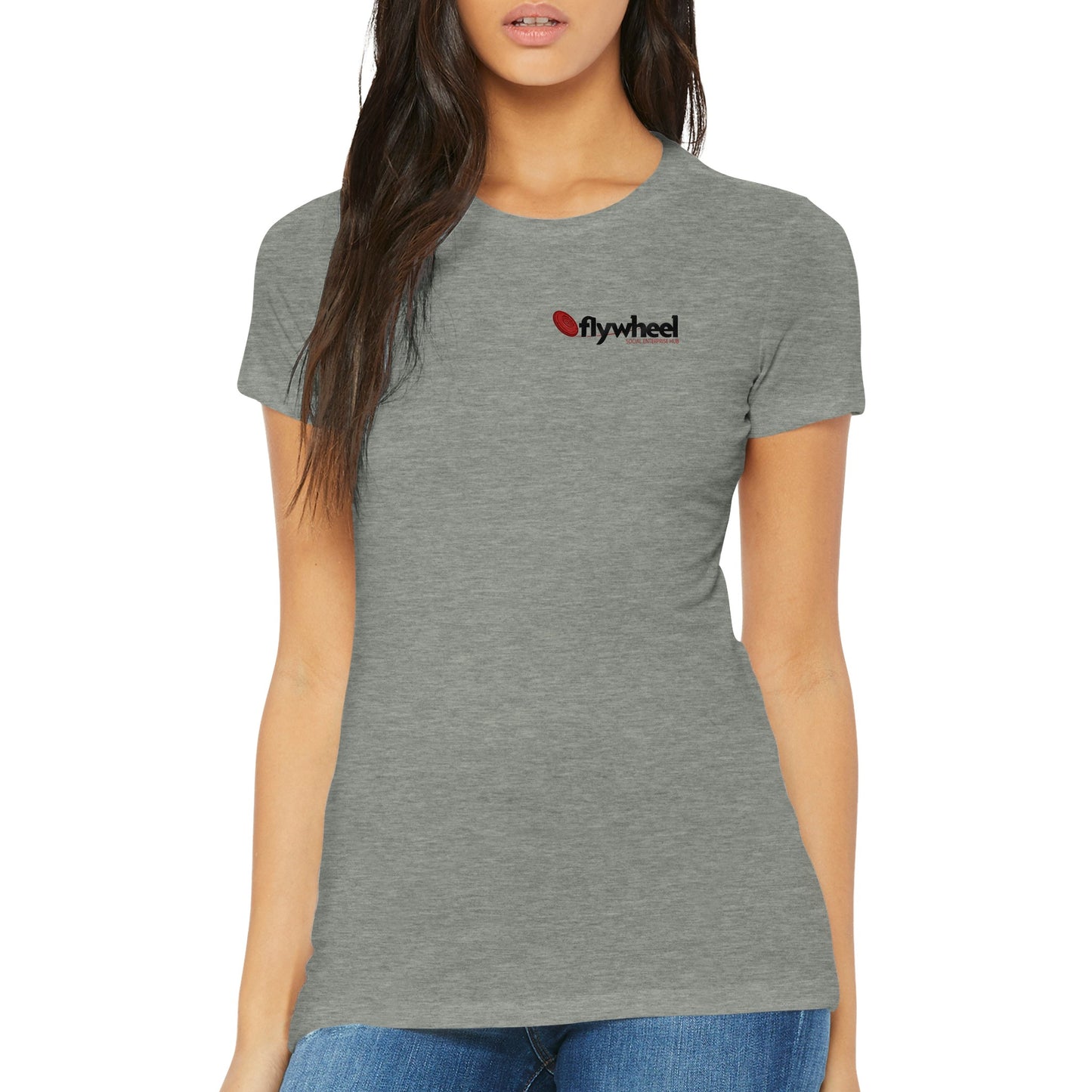 Flywheel Social Enterprise Hub - Premium Womens Crewneck T-shirt