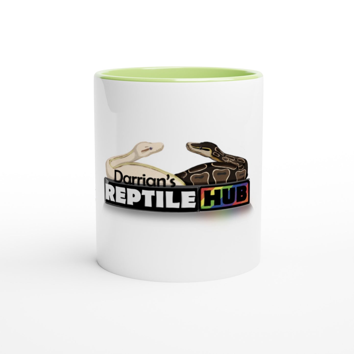 Darrian's Reptile Hub - White 11oz Ceramic Mug with Color Inside