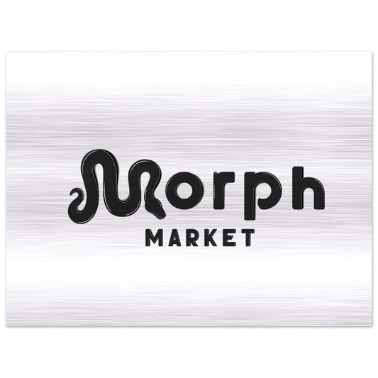 Morph Market (Dark) - Brushed Aluminum Print