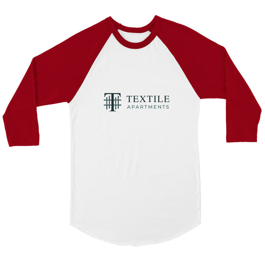 Textile Apartments - Unisex 3/4 sleeve Raglan T-shirt