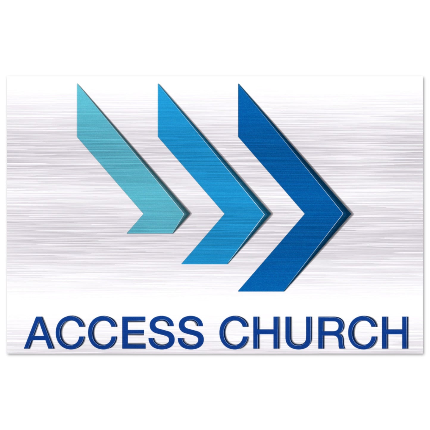 Access Church - Brushed Aluminum Print