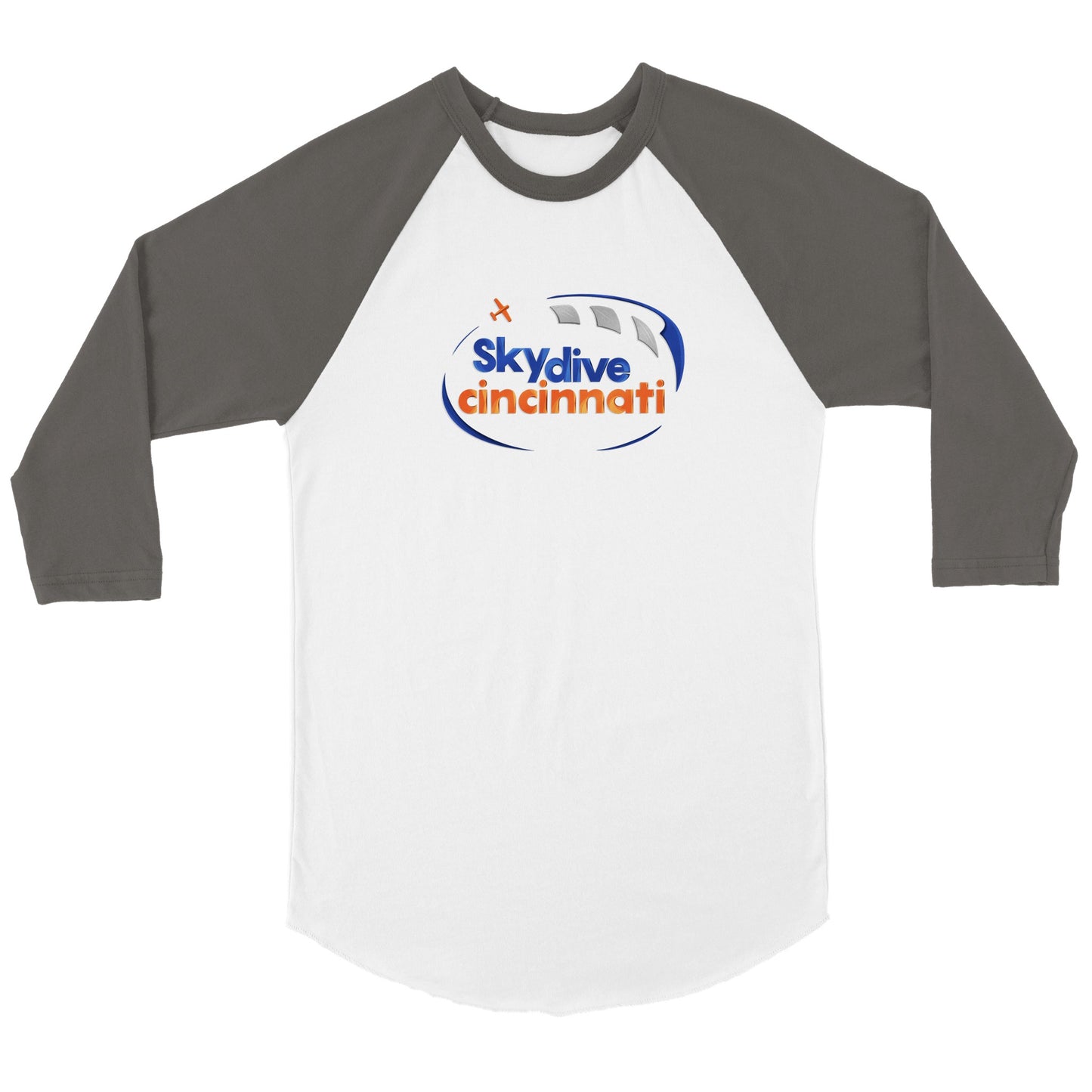 Skydive Cincinnati - Unisex 3/4 sleeve Raglan T-shirt