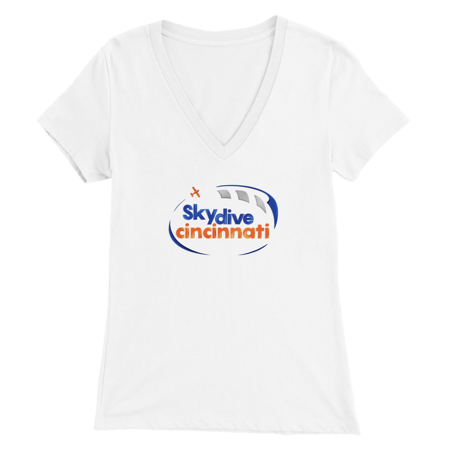 Skydive Cincinnati - Premium Womens V-Neck T-shirt