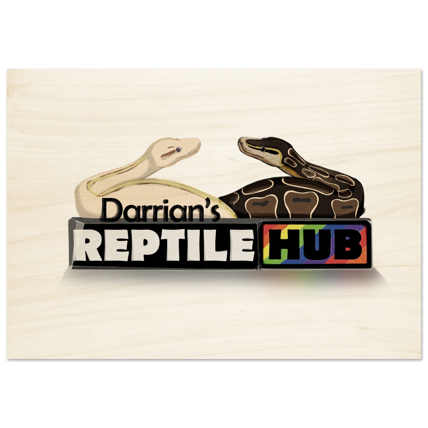 Darrian's Reptile Hub - Wood Prints