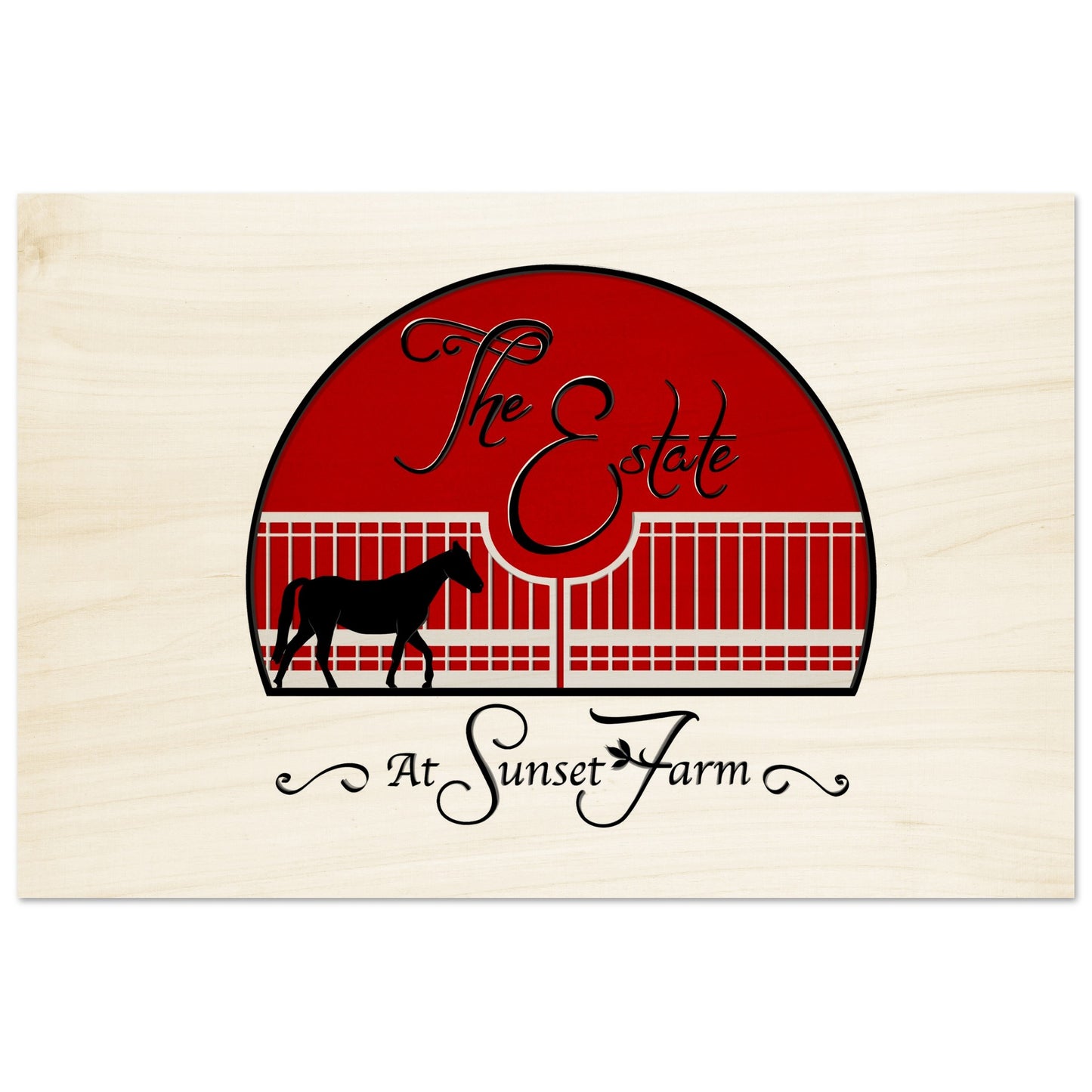 The Estate at Sunset Farms - Wood Prints