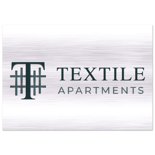 Textile Apartments - Brushed Aluminum Print