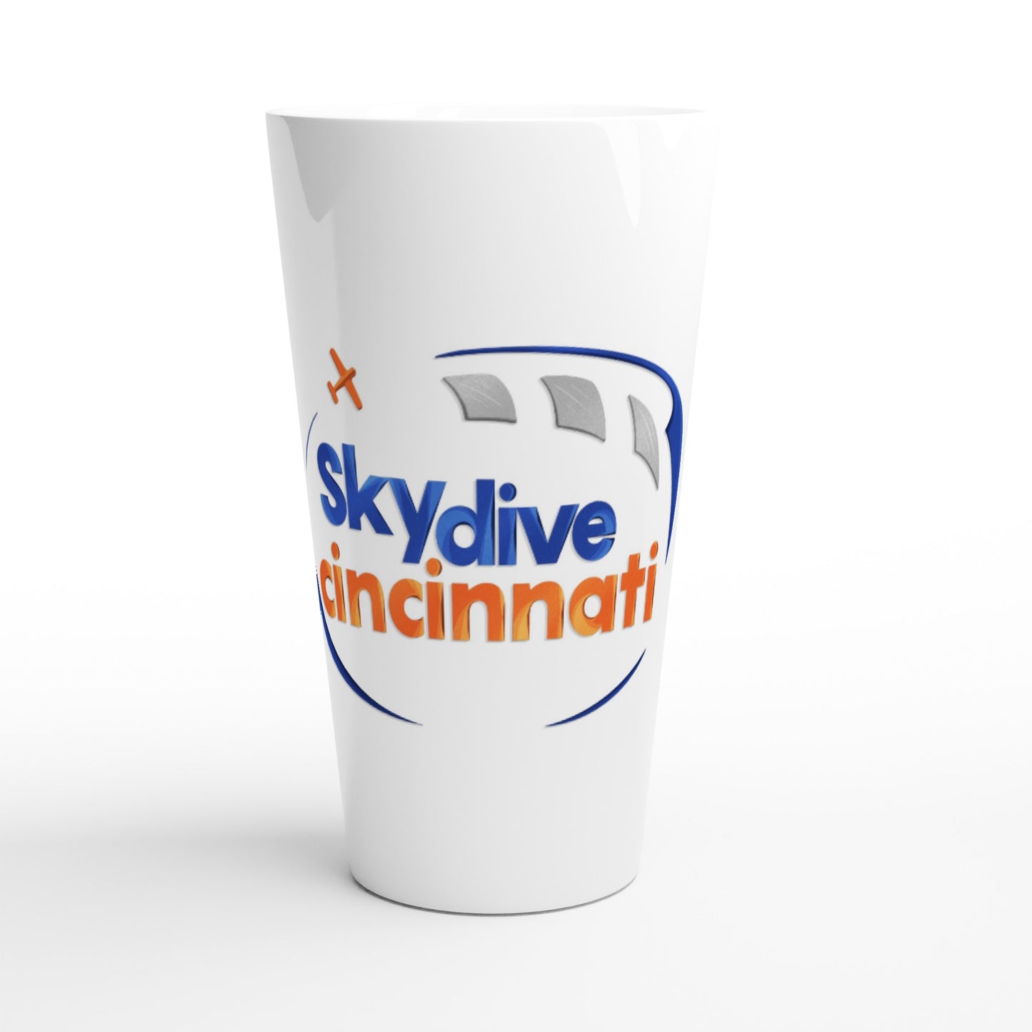Skydive Cincinnati - White Latte 17oz Ceramic Mug