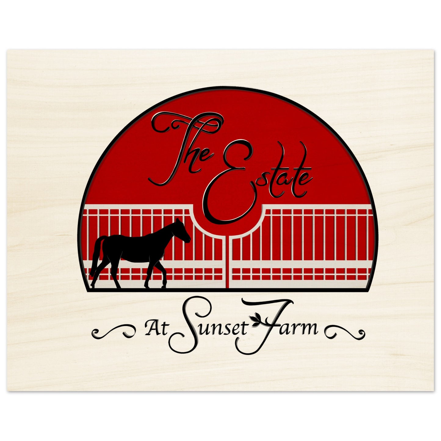 The Estate at Sunset Farms - Wood Prints