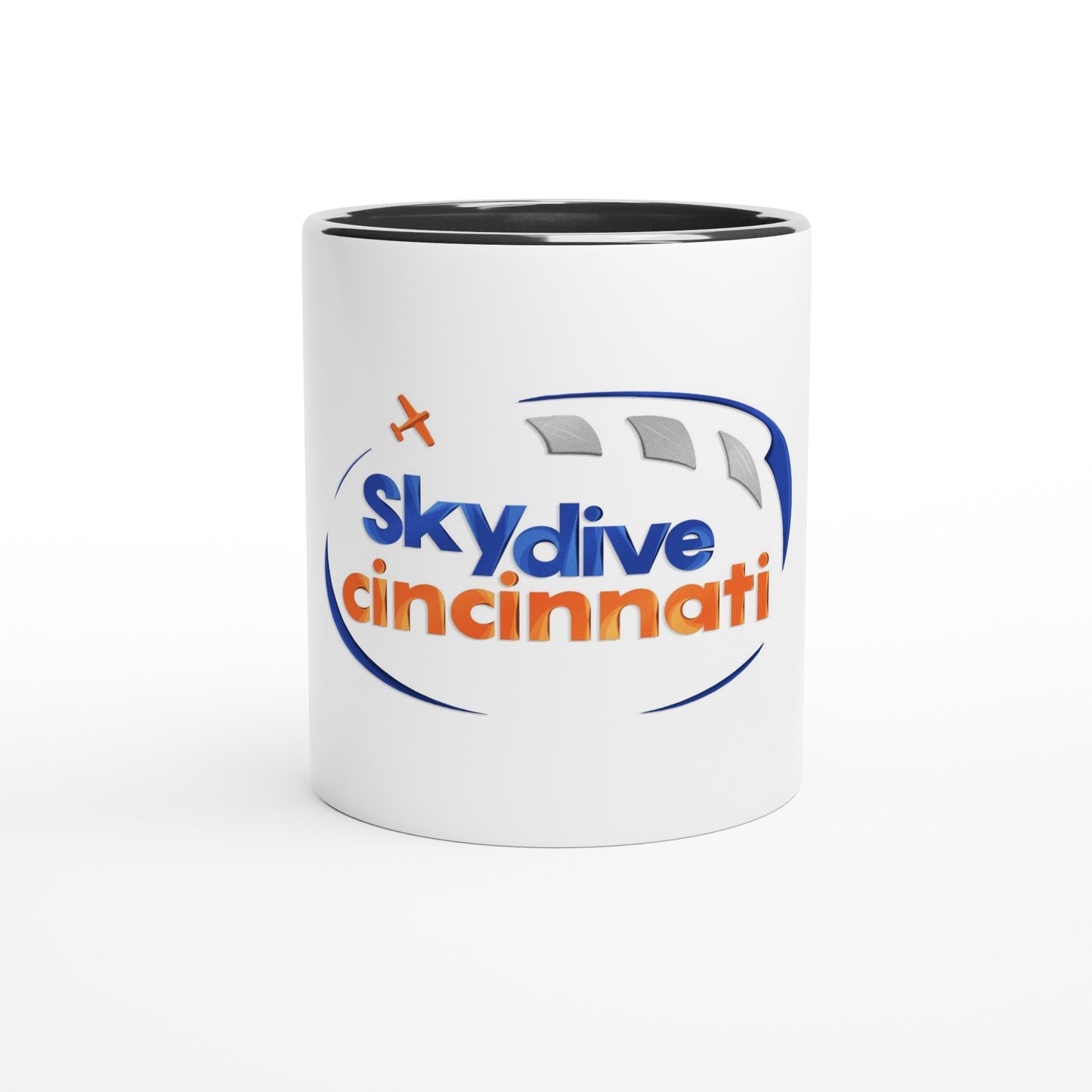 Skydive Cincinnati - White 11oz Ceramic Mug with Color Inside