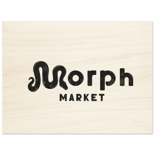 Morph Market (Dark Circles) - Wood Prints