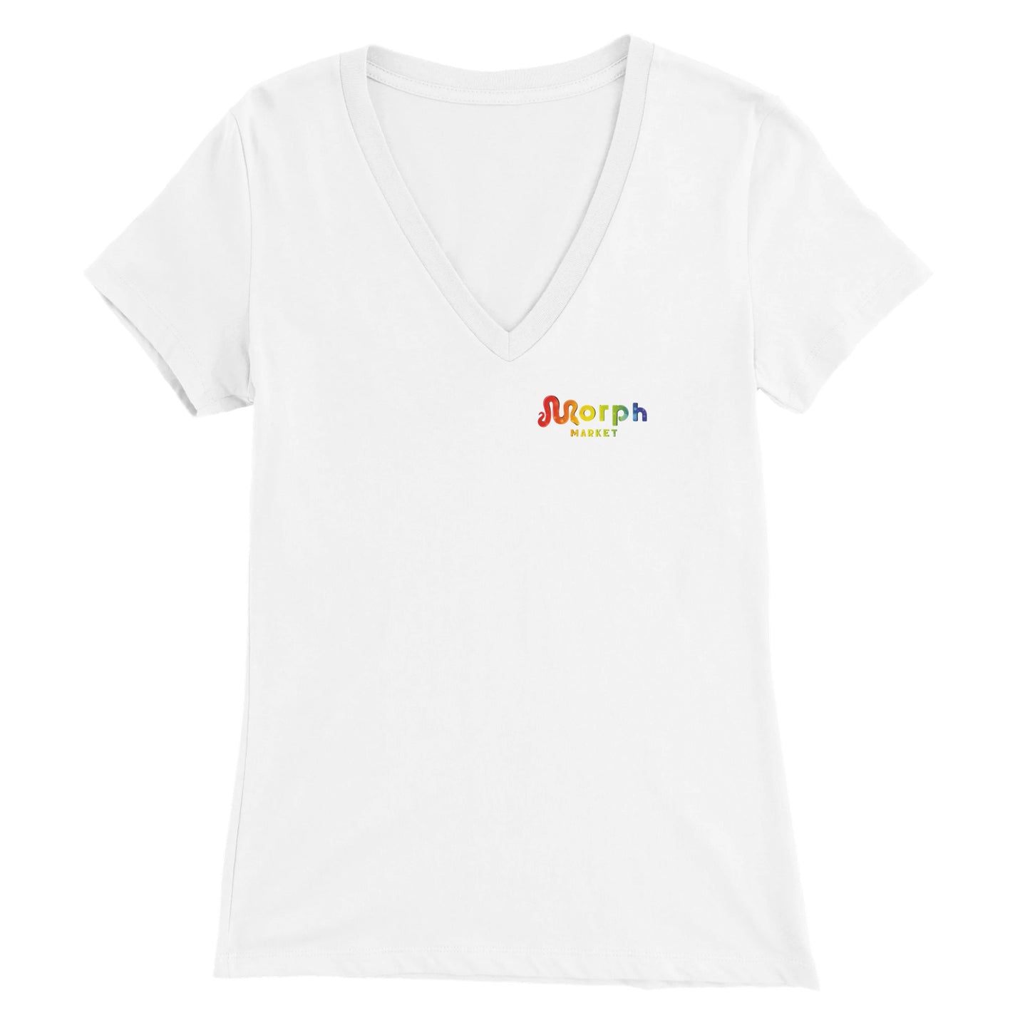 Morph Market (Rainbow Circles) - Premium Womens V-Neck T-shirt
