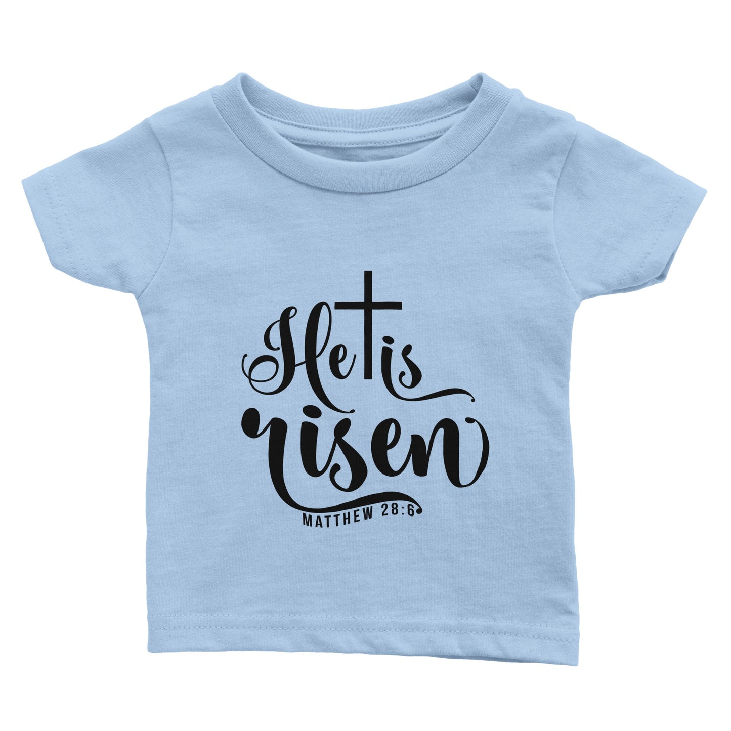 He is Risen (Matthew 20:6) - Classic Baby Crewneck T-shirt