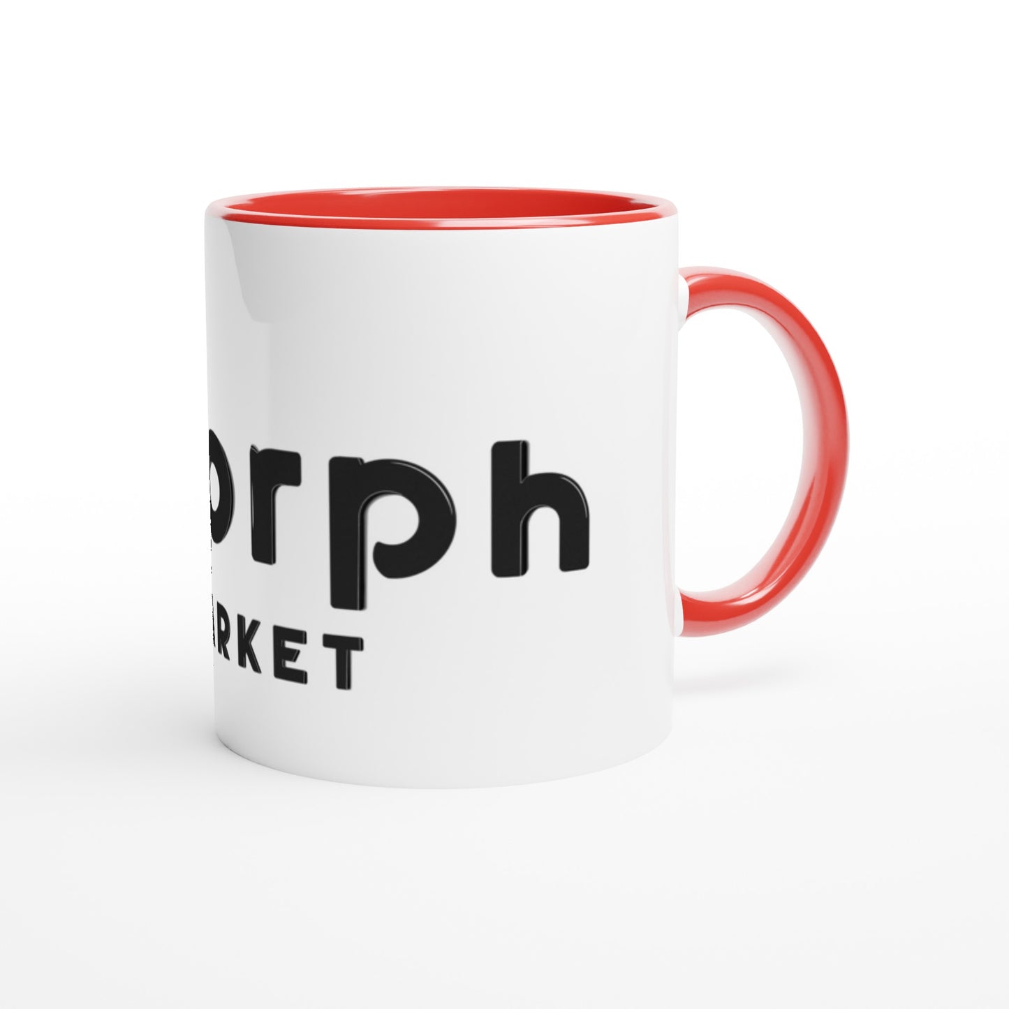 Morph Market (Dark) - White 11oz Ceramic Mug with Color Inside