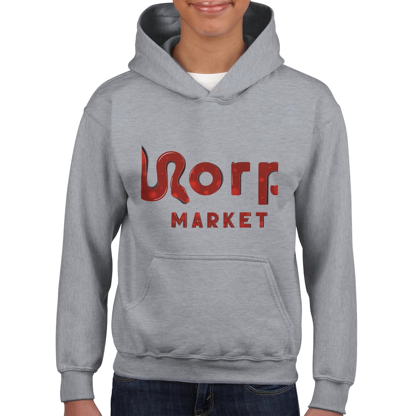 Morph Market (Red Circles) - Classic Kids Pullover Hoodie