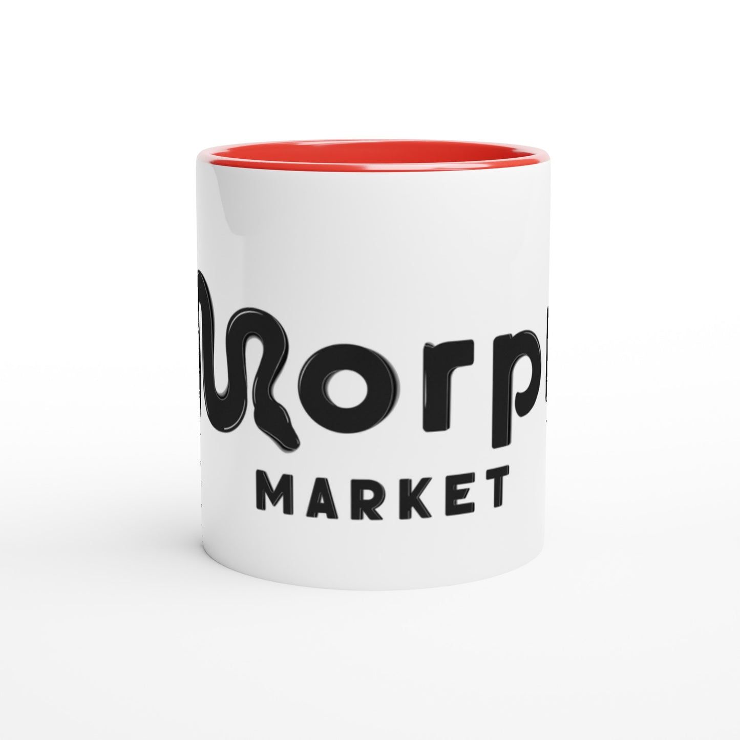 Morph Market (Dark) - White 11oz Ceramic Mug with Color Inside