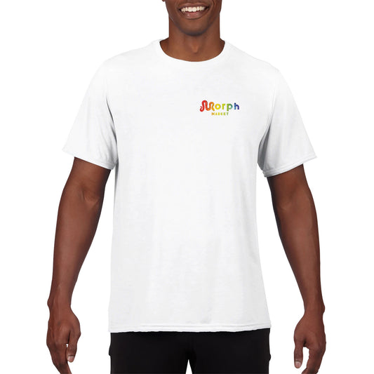 Morph Market (Rainbow Circles) - Performance Unisex Crewneck T-shirt