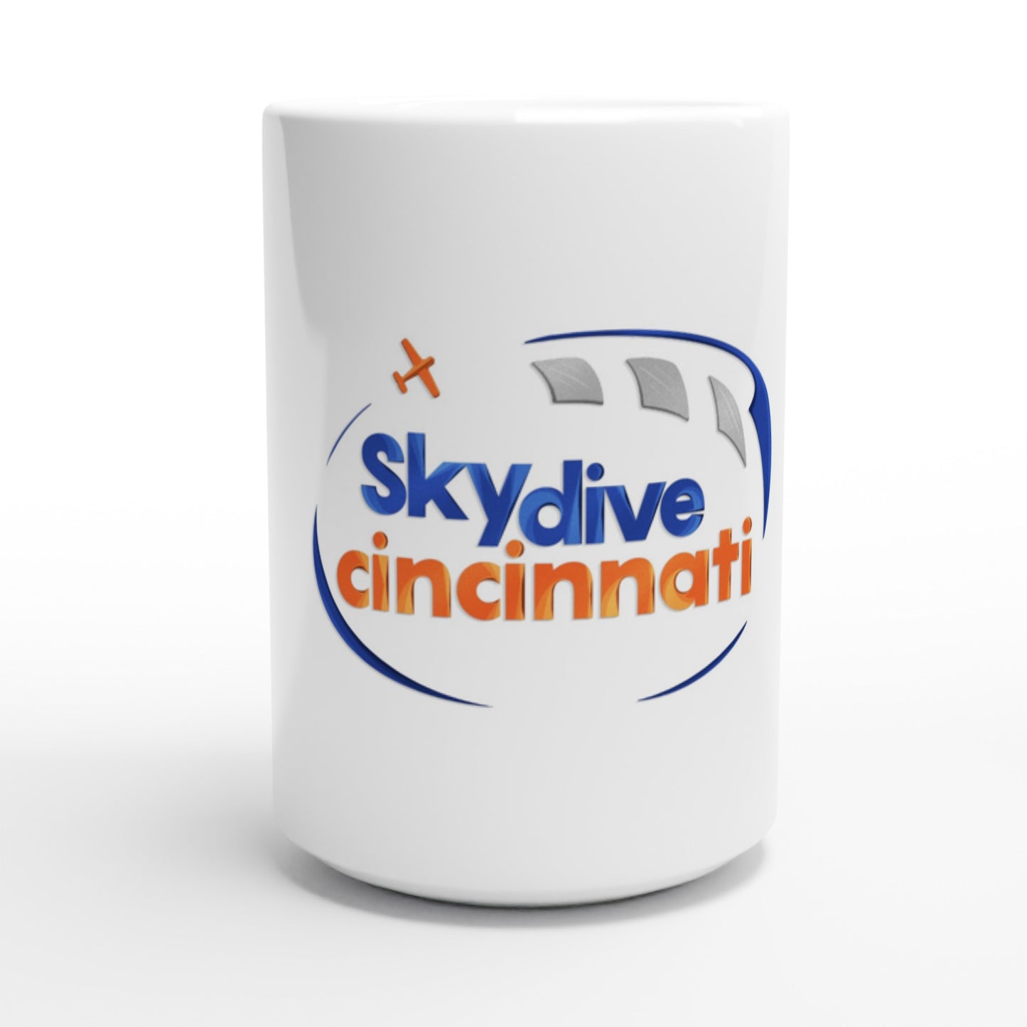 Skydive Cincinnati - White 15oz Ceramic Mug
