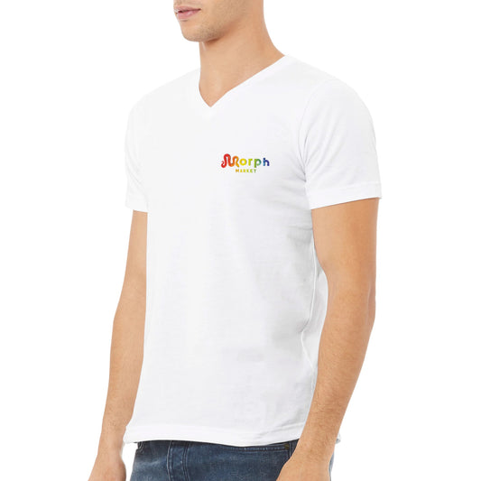 Morph Market (Rainbow Circles) - Premium Unisex V-Neck T-shirt
