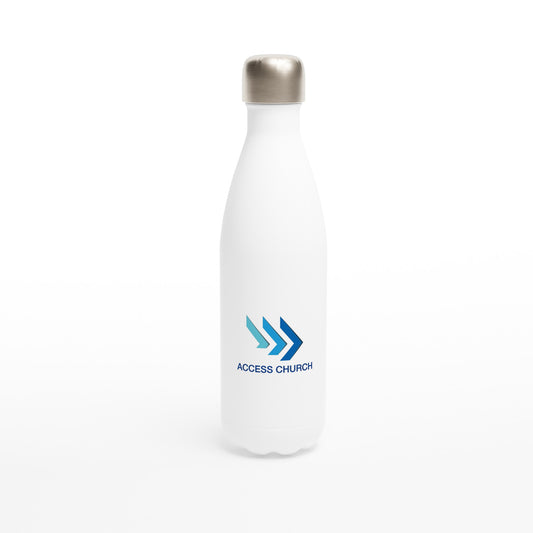 Access Church - White 17oz Stainless Steel Water Bottle