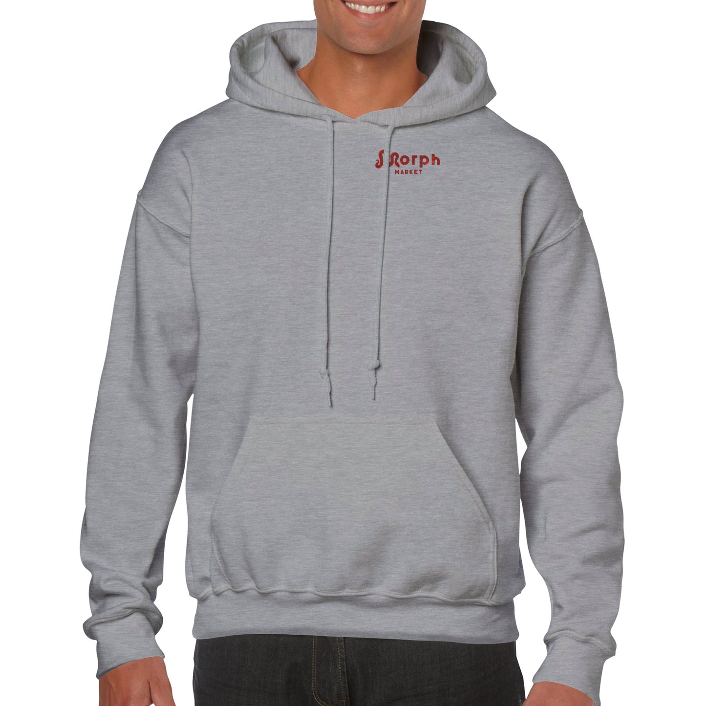 Morph Market (Red Circles) - Classic Unisex Pullover Hoodie