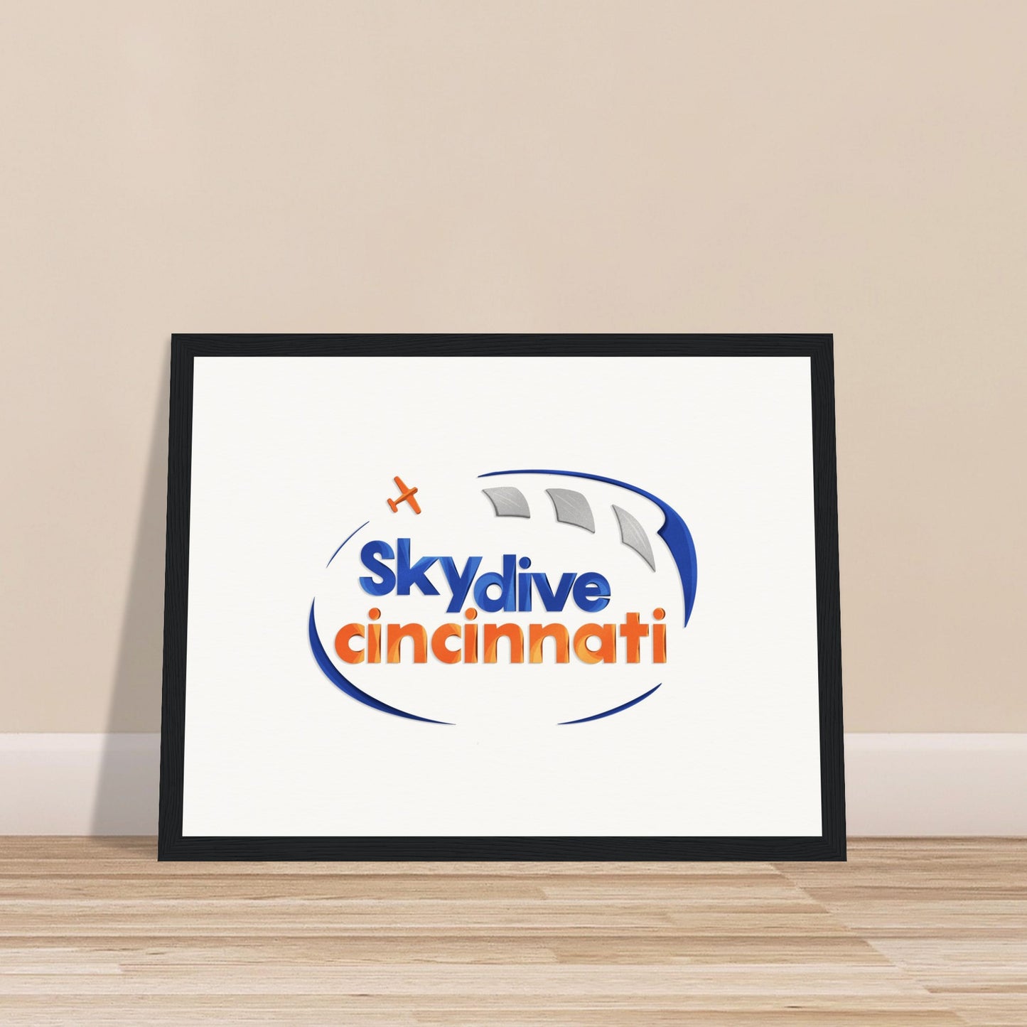 Skydive Cincinnati - Museum-Quality Matte Paper Wooden Framed Poster