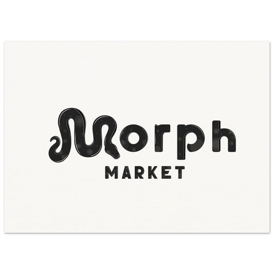 Morph Market (Dark Circles) - Museum-Quality Matte Paper Poster