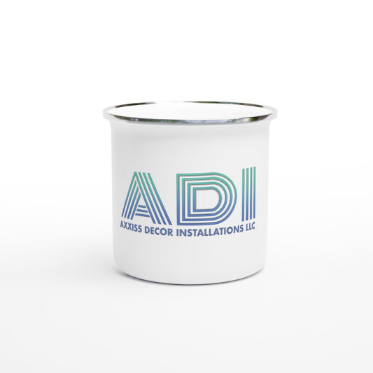 ADI-Axxis Decor Installations, LLC - White 12oz Enamel Mug