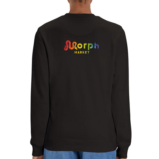 Morph Market (Rainbow Circles) - Organic Unisex Crewneck Sweatshirt