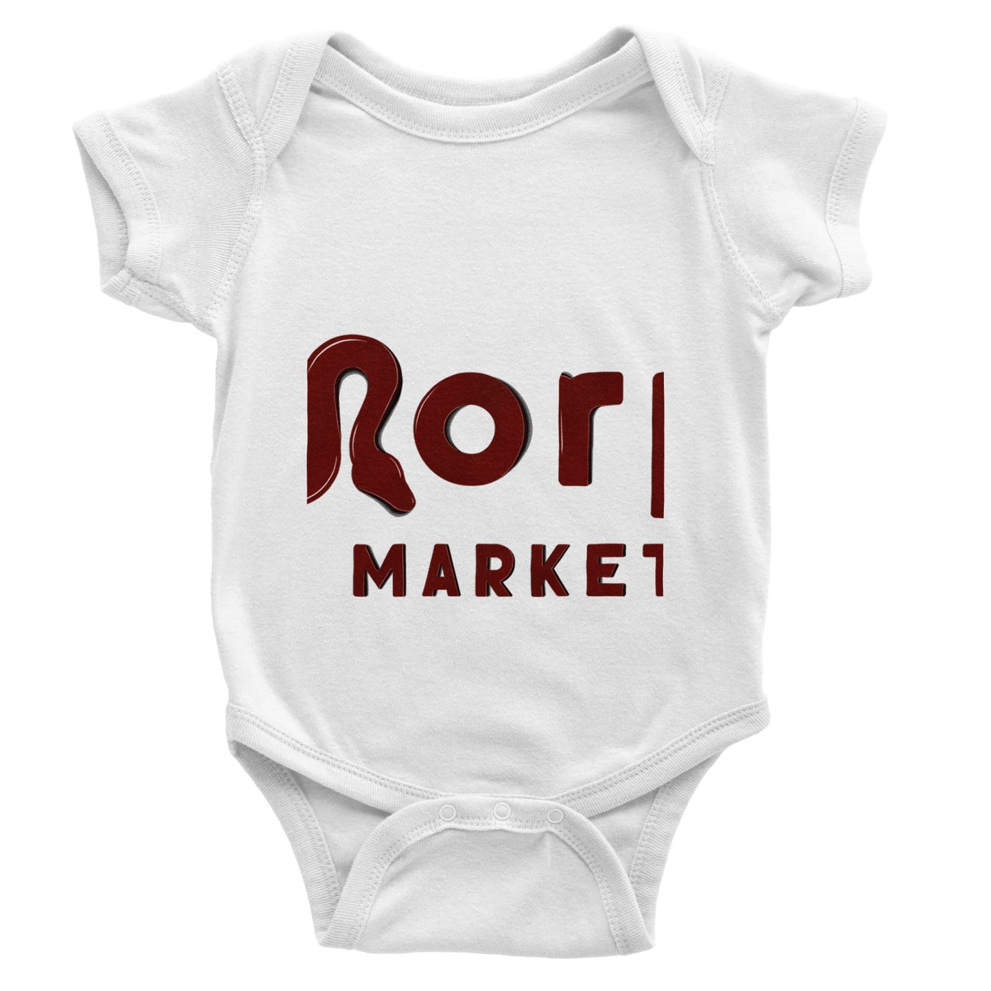 Morph Market (Red) - Classic Baby Short Sleeve Bodysuit